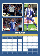 Load image into Gallery viewer, Sheffield Wednesday Official 2024 A3 The Owls Football Wall Calendar