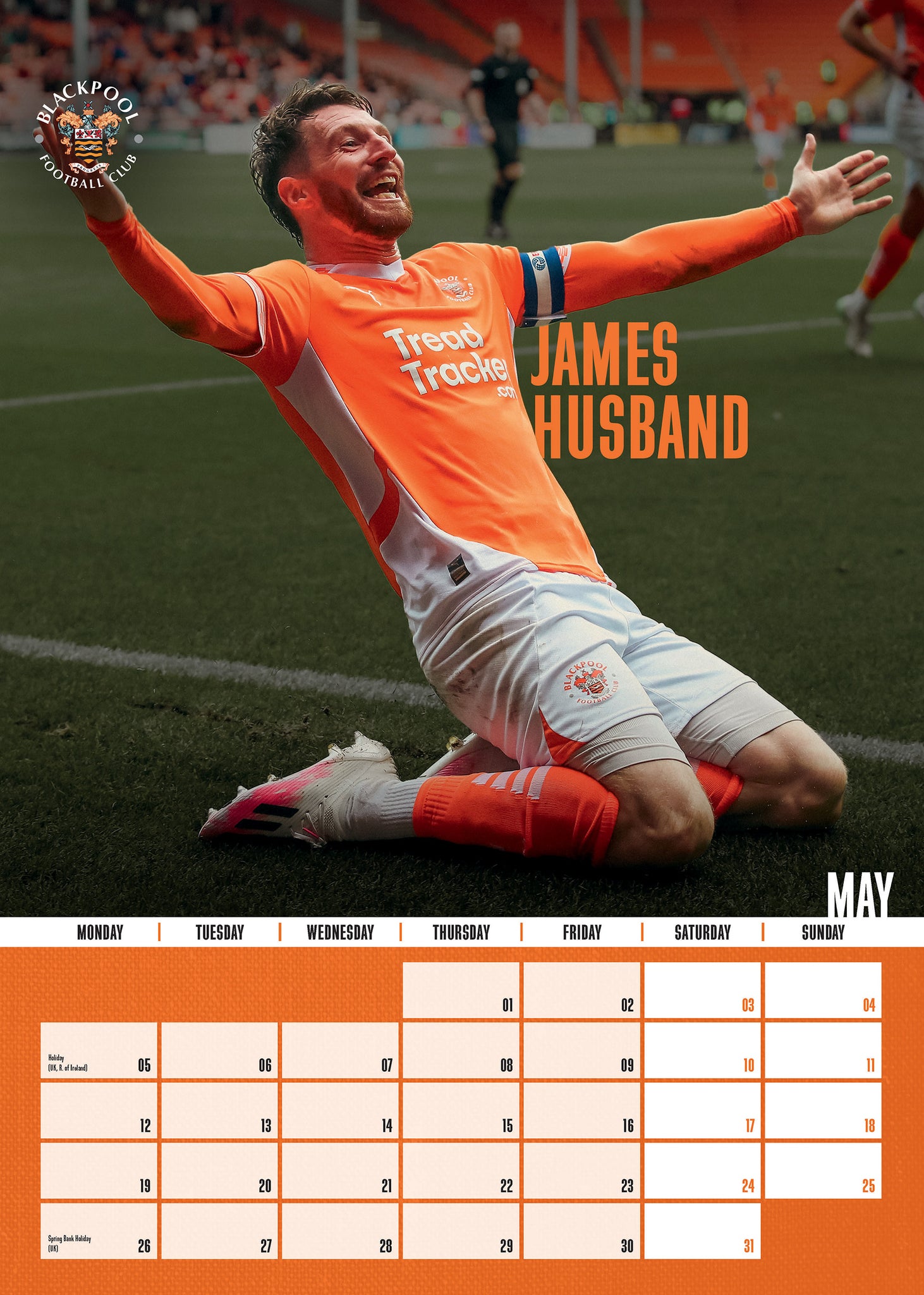 Blackpool FC Official 2025 A3 Football Wall Calendar Global Merchandising Blackpool Calendar 2025
