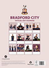 Load image into Gallery viewer, Bradford City FC Official 2027 A3 The Bantams Football Wall Calendar
