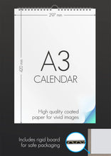 Load image into Gallery viewer, Back To Front Girls Calendar 2026 A3 Wall Calendar