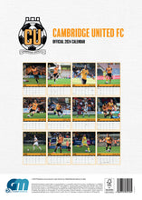 Load image into Gallery viewer, Cambridge United FC Official 2024 A3 Yellows U&#39;s Football Wall Calendar