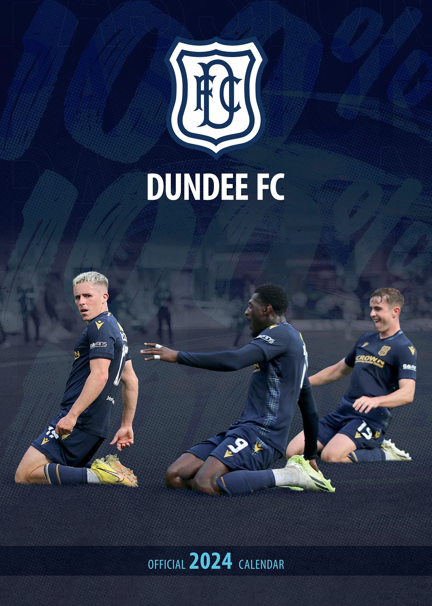 Dundee FC Official 2024 A3 Wall Calendar Global Merchandising