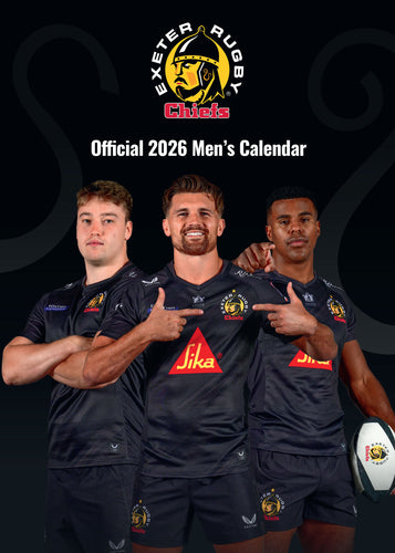 Exeter Chiefs Official 2026 Rugby Union A3 Wall Calendar