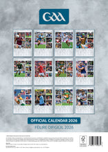 Load image into Gallery viewer, GAA Official 2026 A3 Wall Calendar Gaelic Athletic Association