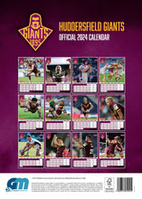 Load image into Gallery viewer, Huddersfield Giants Official 2024 A3 Rugby League Calendar