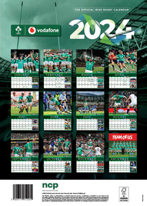 IRFU Irish Rugby Official 2024 A3 Wall Calendar