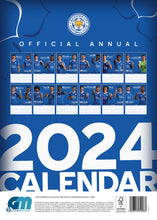 Load image into Gallery viewer, Leicester City FC Calendar 2024 Official A3 Wall Calendar The Foxes