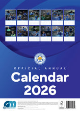 Load image into Gallery viewer, Leicester City FC Calendar 2026 Official A3 Wall Calendar The Foxes