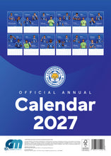 Load image into Gallery viewer, Leicester City FC Calendar 2027 Official A3 Wall Calendar The Foxes
