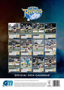 Leeds Rhinos Official 2024 A3 Rugby League Calendar