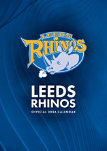 Load image into Gallery viewer, Leeds Rhinos Official 2026 A3 Rugby League Calendar