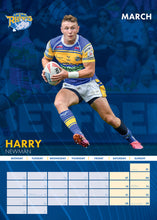 Load image into Gallery viewer, Leeds Rhinos Official 2026 A3 Rugby League Calendar