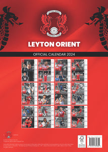 Leyton Orient FC Official 2024 A3 Wall Calendar