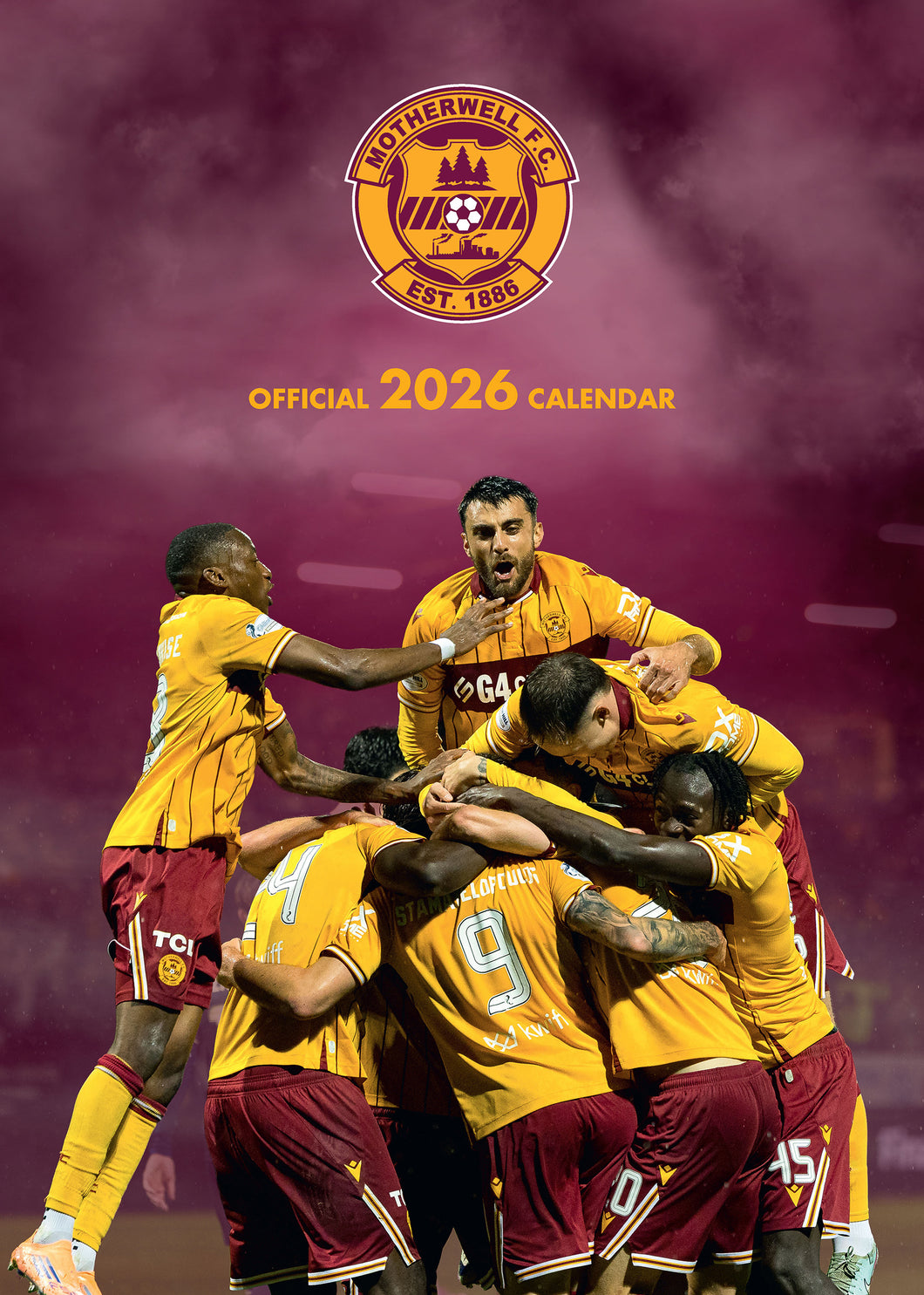 Motherwell FC Official 2026 A3 Wall Calendar