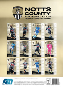 Notts County FC Official 2024 A3 Football Wall Calendar