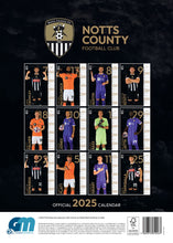 Load image into Gallery viewer, Notts County FC Official 2025 A3 Football Wall Calendar