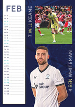 Load image into Gallery viewer, Preston North End FC Official 2024 A3 Lilywhites Football Wall Calendar
