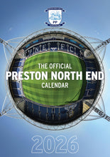 Load image into Gallery viewer, Preston North End FC Official 2026 A3 Lilywhites Football Wall Calendar