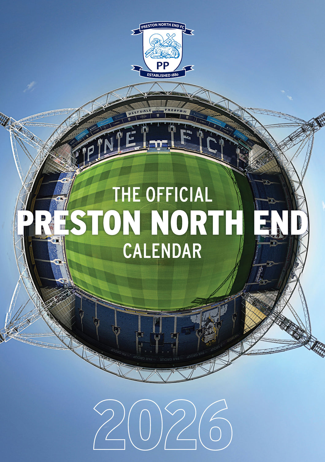 Preston North End FC Official 2026 A3 Lilywhites Football Wall Calendar