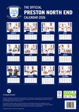 Load image into Gallery viewer, Preston North End FC Official 2026 A3 Lilywhites Football Wall Calendar