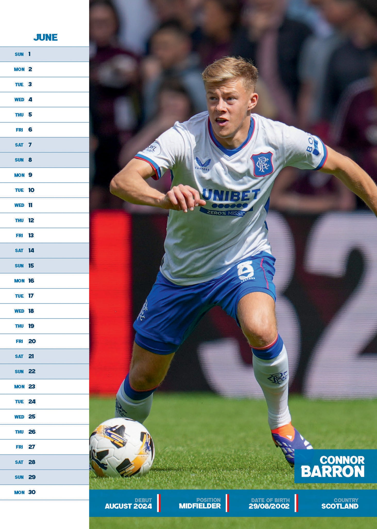 Rangers 2025 Calendar