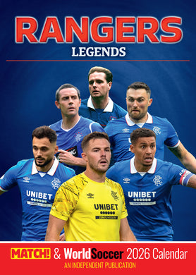 Rangers Legends 2026 Wall Calendar