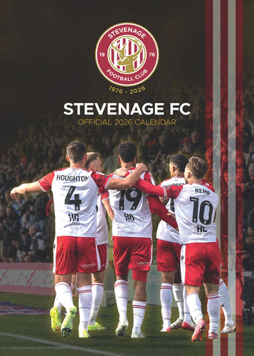 Stevenage FC Official 2026 A3 Football Wall Calendar