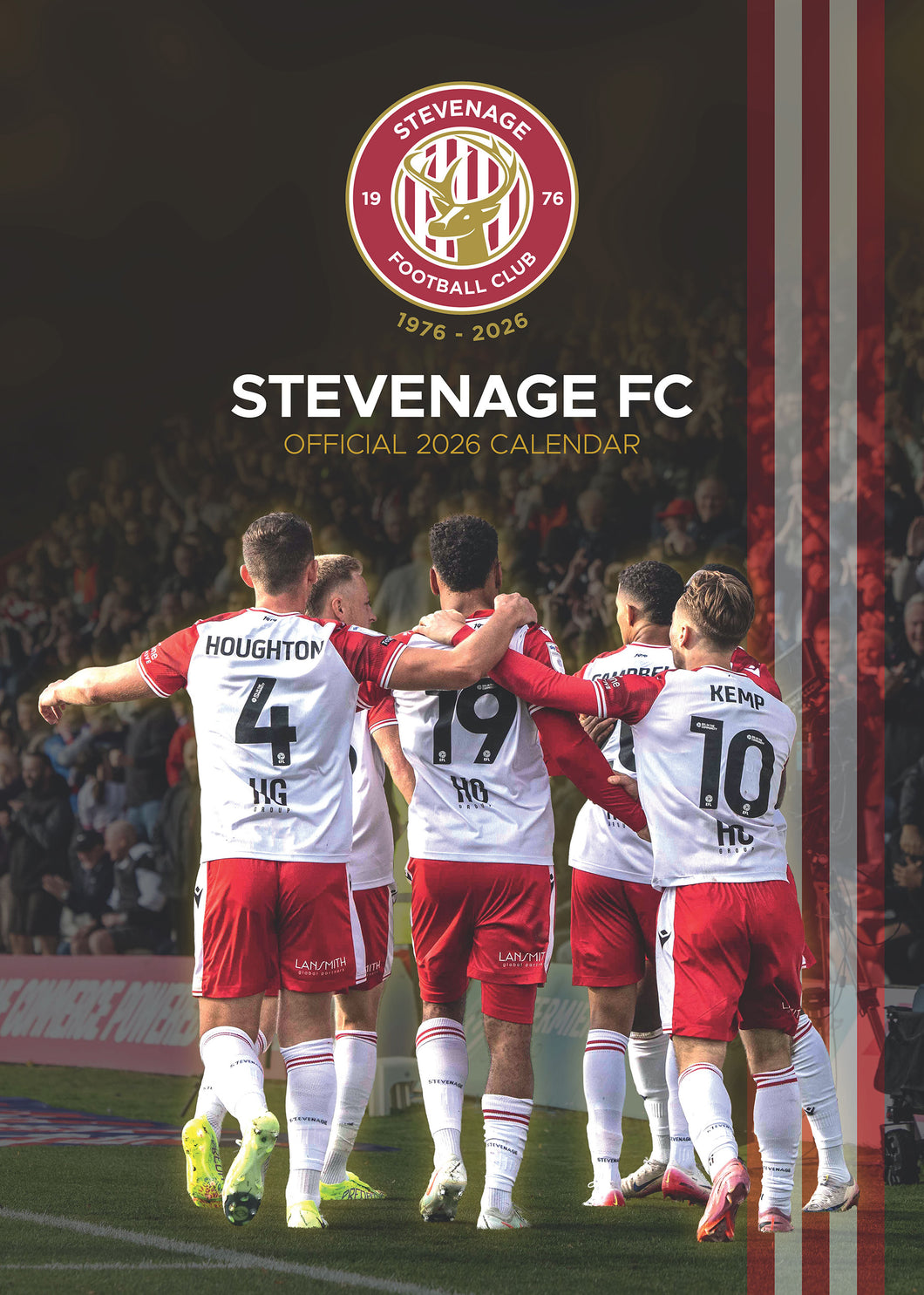 Stevenage FC Official 2026 A3 Football Wall Calendar