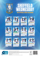Load image into Gallery viewer, Sheffield Wednesday Official 2026 A3 The Owls Football Wall Calendar