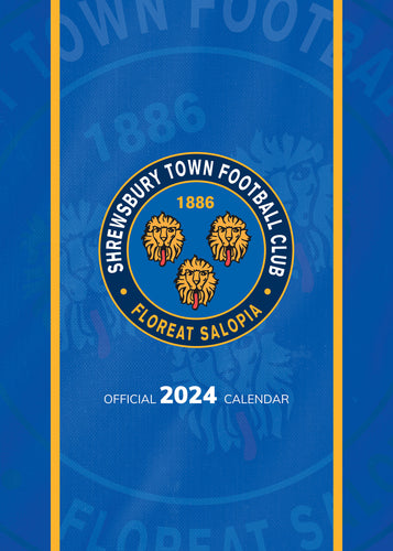 Shrewsbury Town FC Official 2024 A3 Shrews Football Wall Calendar