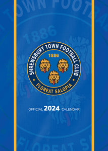 Shrewsbury Town FC Official 2024 A3 Shrews Football Wall Calendar