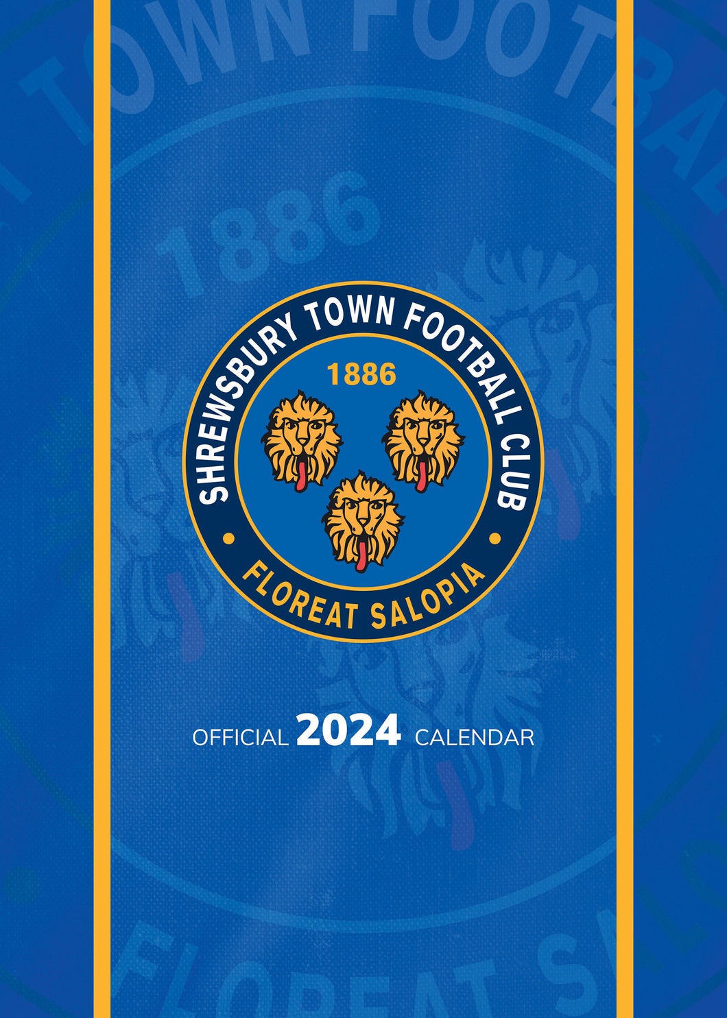 Shrewsbury Town FC Official 2024 A3 Shrews Football Wall Calendar