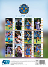 Load image into Gallery viewer, Shrewsbury Town FC Official 2026 A3 Shrews Football Wall Calendar