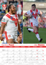 Load image into Gallery viewer, St Helens Official 2024 A3 Rugby League Wall Calendar
