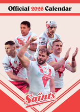 Load image into Gallery viewer, St Helens Official 2026 A3 Rugby League Wall Calendar