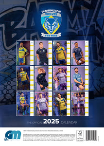 Warrington Wolves Official 2026 A3 Rugby League Wall Calendar PRE-ORDER NOW