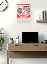 Load image into Gallery viewer, St Helens Official 2026 A3 Rugby League Wall Calendar